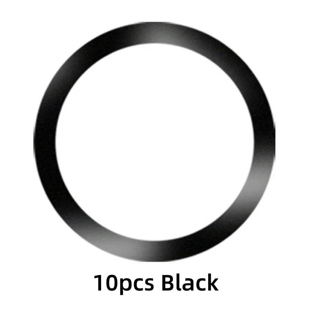 5/10Pcs Magnetic Self Adhesive Metal Ring Iron Sheet Sticker Wireless Charger Metal Plate Sticker Ring Magnet For iPhone Samsung