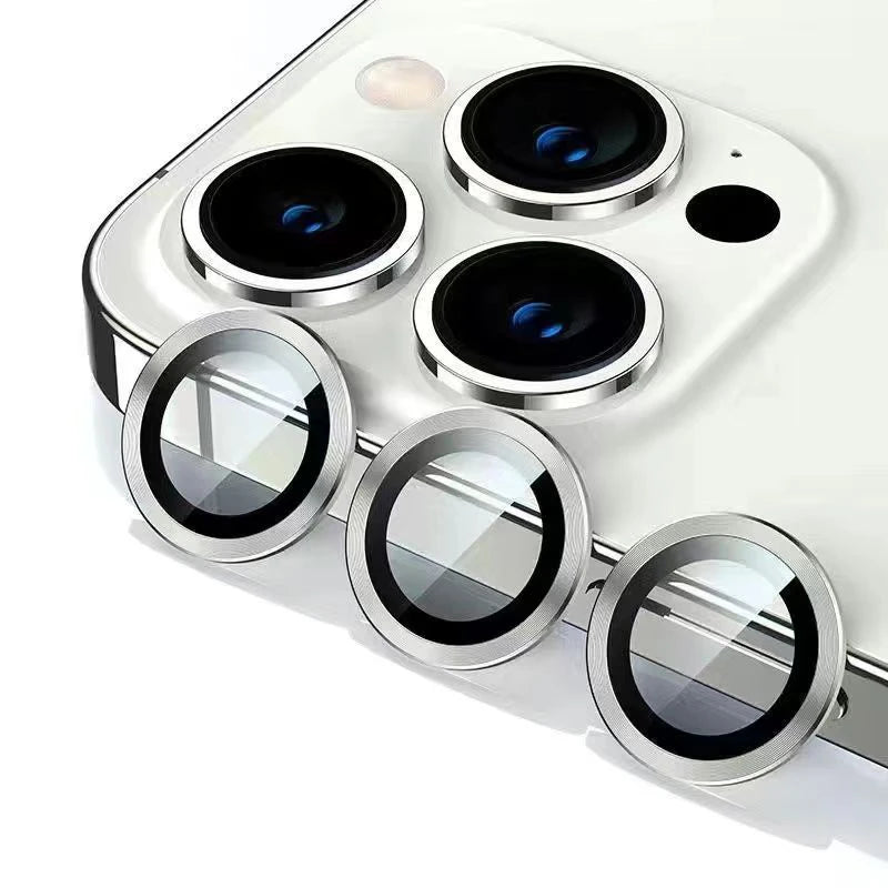 Lens Metal Ring Protector Glass for iPhone 11 12 13 Pro Max Camera Lens Protection On iPhone 15Pro 13Pro 14 Pro Max Camera Film