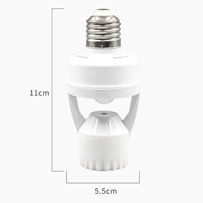 Smart Led Bulb Switch PIR Motion Sensor E27 E26 Lamp Base Bulb Holder Socket Adapter Converter AC 85-265V Adjustable Detector