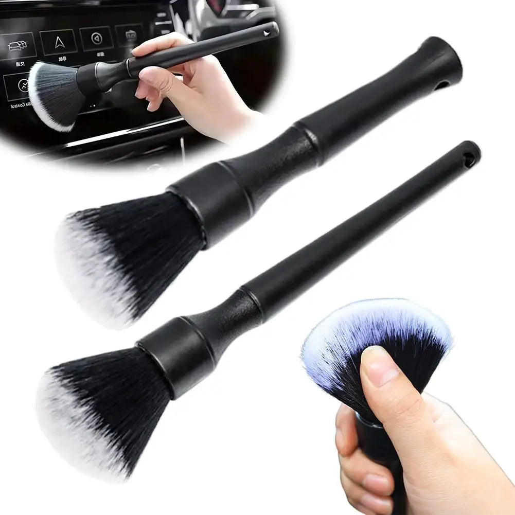 Car Air Vent Cleaning Brush with Electrostatic Bristles Multi Angle Rotating Head for Dashboard Buttons Keyboard Gaps for Office