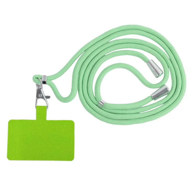 NEW Adjustable Phone Lanyard Detachable Neck Cord Lanyard Strap Carabiner Compatible Pendant With Card For Mobile Key Fob Colors