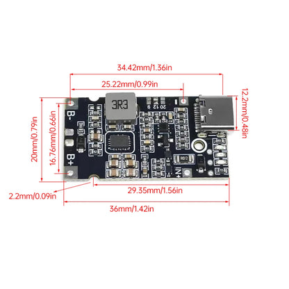 2S 3S 4S Type-C USB Charger Module 4.5V-15V 4.5-21V Step-Up Buck QC Fast Charging CC/CV for Power Bank Mod Solar Charger 18W 25W