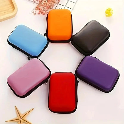 1 Pc EVA Portable Storage Bag for Cards Data Cable Headphones - Protective Packing Cube for Electronic Accessories