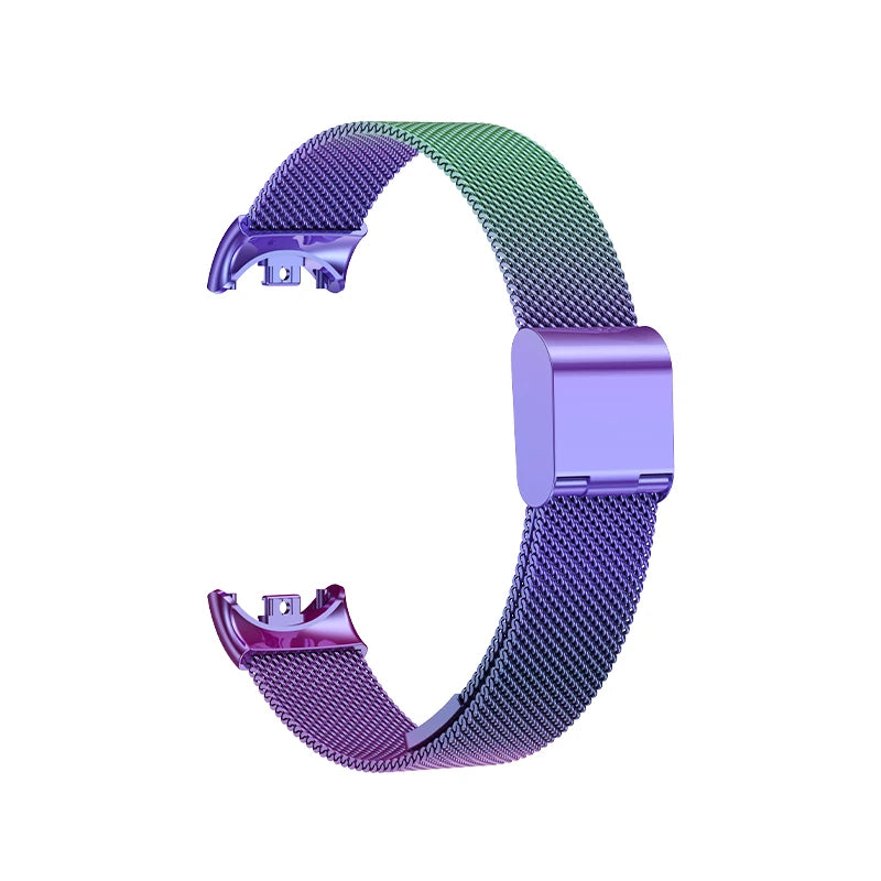 Metal strap For Xiaomi Mi Band 8 9 MIlan Wrist Metal Bracelet Screwless Stainless Steel for Mi Band 9 8Strap Wristbands Pulseira