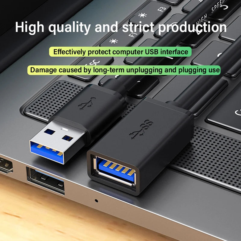 USB 3.0 Extension Cable Male to Female 5Gbps Data Cord USB3.0 Extender for PC PS3 Laptop to U Disk Smart TV USB Cable Extension