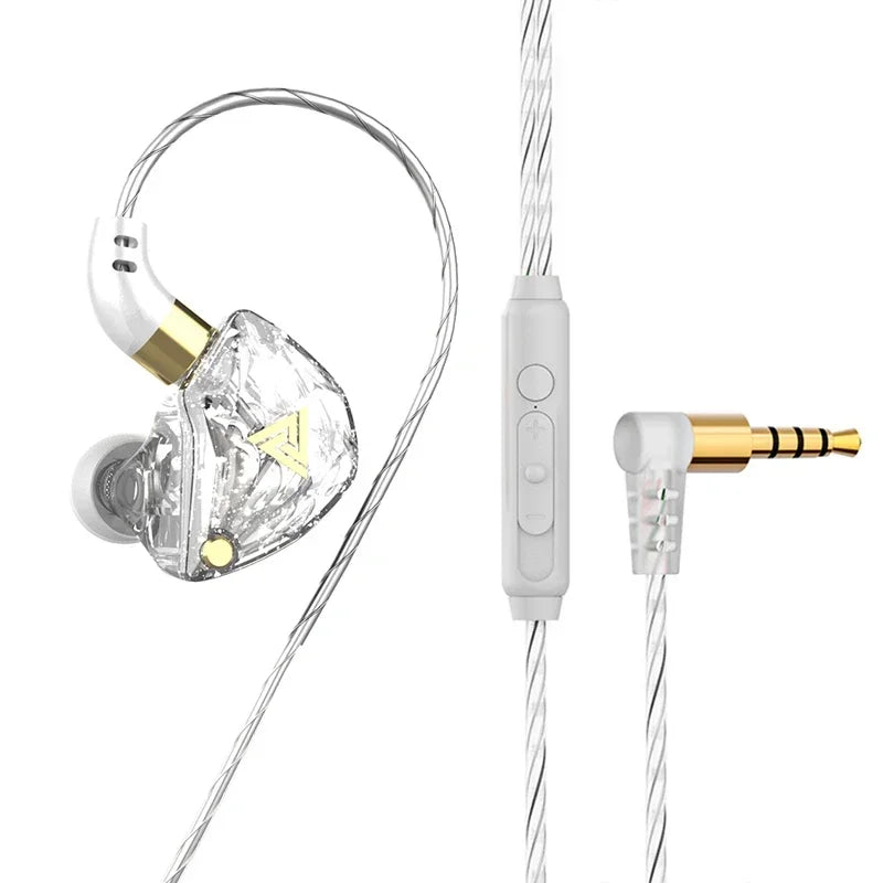QKZ CK5 FiLe Wired Earphone with Microphone HiFi Music Earphone Professional Gaming And Sports Noise Cancelling Headphones
