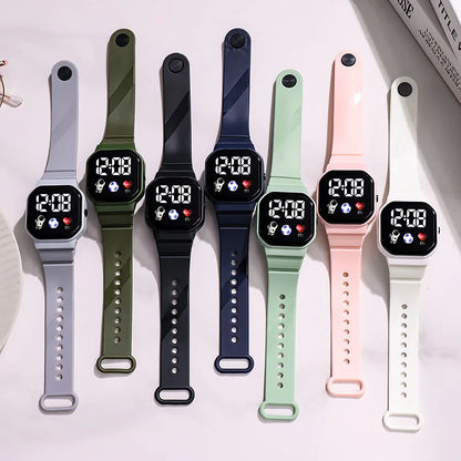 Kids Watch Sport LED Digital Watches Football Silicone Strap Waterproof Electronic Wristwatch for Children Boys Girls Gifts
