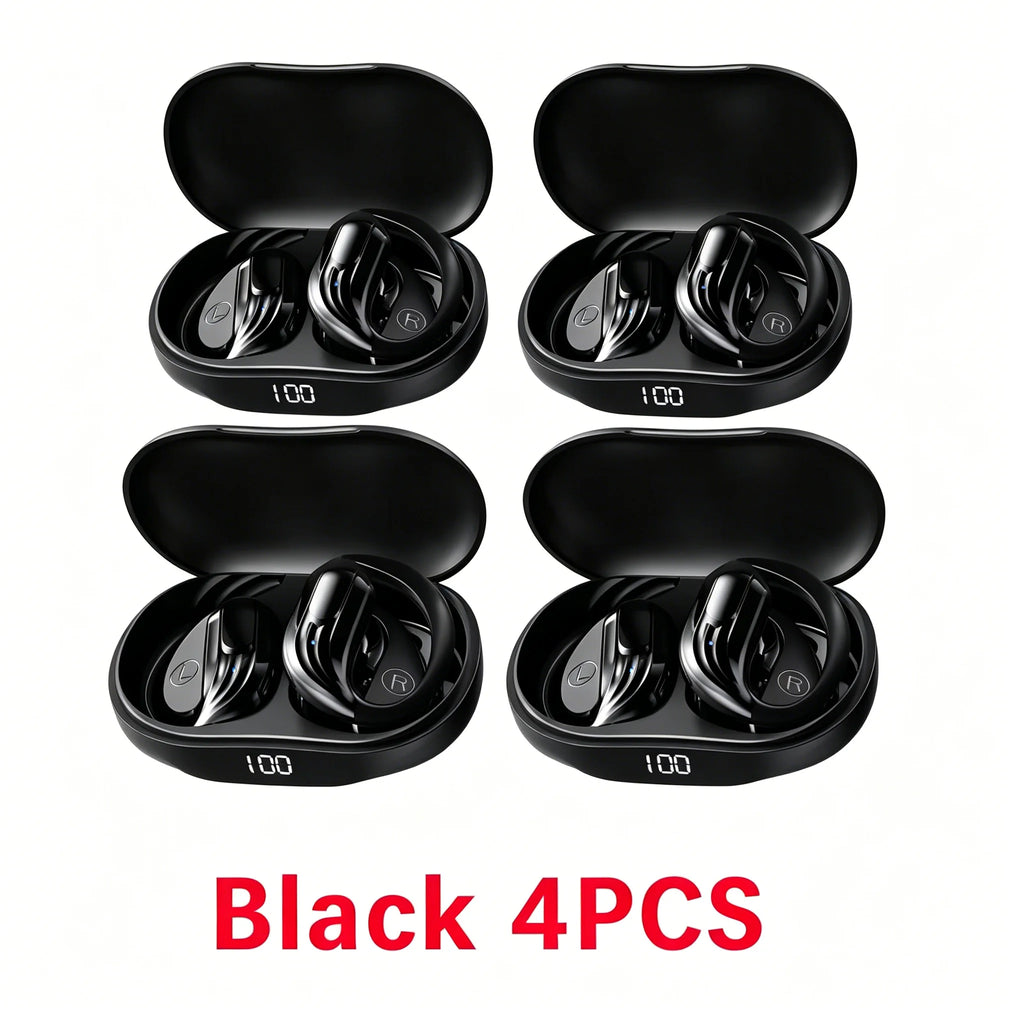 Wireless Bluetooth 5.3 Earhook Earphone LED Display Sports Earhook Headphones Deep Bass HiFi Stereo Noise Cancelling Earphones