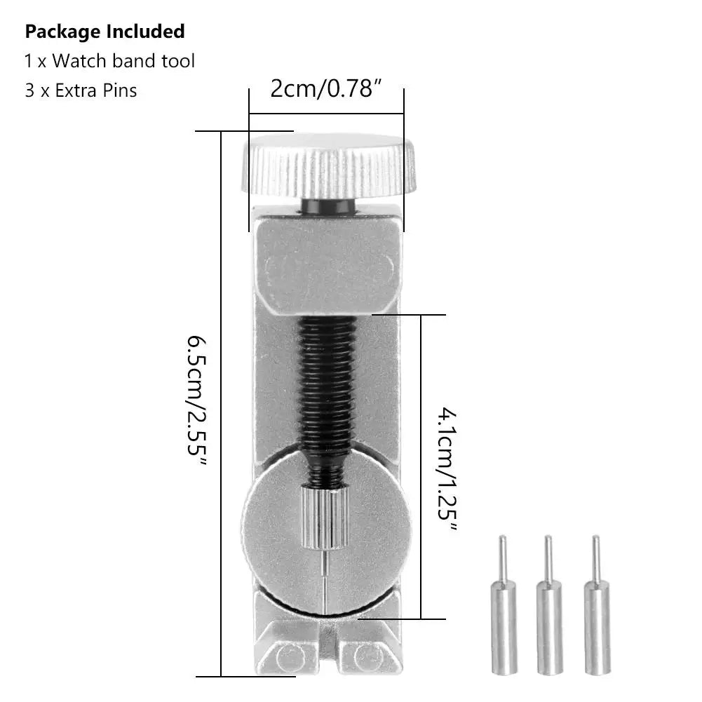 Watch Band Strap Link Pin Remover Repair Tool Pack of 3 Extra Pins Replacement Remover Spring Bar Set Watch Adjuster