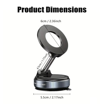 New Vacuum Magnetic Car Phone Holder with 360° Rotation &Foldable Design Strong Magnetic Absorption For iphone 12 13 14 15 16 17
