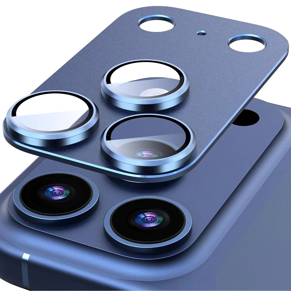 1pc Protective Film for iPhone 17 Pro Max/iPhone 17 Pro/17 Air Full Coverage Ultra-Thin Camera Lens Protector Metal Frame