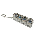 Keychain LED lights for relieving stress and anxiety, keychain keyboard toys, portable office desk accessories, office gifts