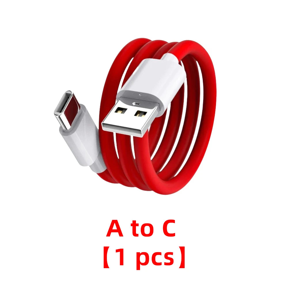Oneplus 13 12 11 Cable Original 80W Supervooc Warp Charge Usb Type C Cable 100W Fast Charge One Plus 10T Nord CE 4 10 Ace 3 Pro