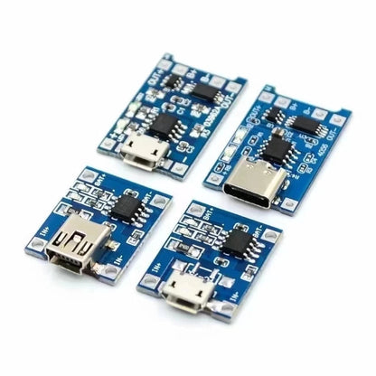 2/5PCS 5V 1A Micro/Type-c/Mini 18650 TP4056 Lithium Battery Charger Module Charging Board With Protection Dual Functions Li-ion