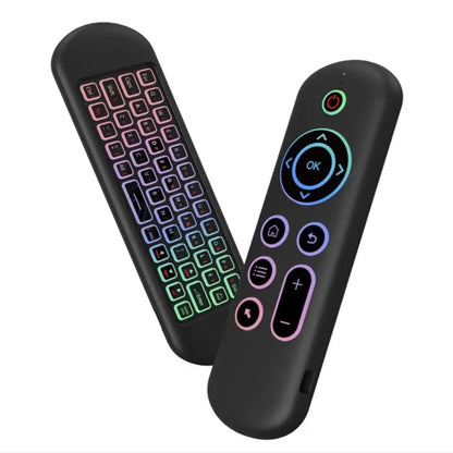 M5 Air Mouse Replacement Remote Control Wireless 2.4G Bluetooth With 7 Color Backlit Keyboard for Android TV Box
