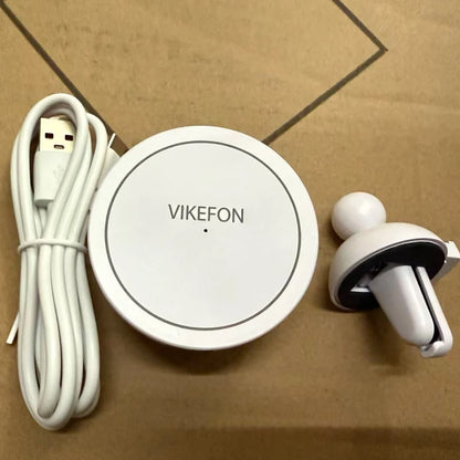 VIKEFON Magnetic Car Wireless Charger For iPhone 12 13 14 15 pro max Air Vent Car Phone Holder Stand Fast Car Charging