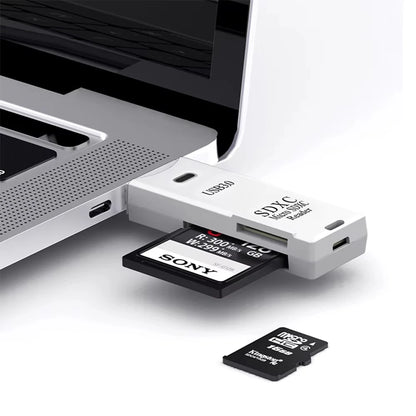 2 In 1 USB 3.0 Card Reader Micro TF SD Card Reader USB Adapter High Speed Card Reader TF Memory Card For PC Laptop Accessories