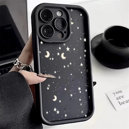 Star Print Phone Case For Samsung S26 Ultra Cases Galaxy S24 S25 Plus S23 FE S22 S21 A26 A36 A56 A35 A55 A34 A54 A53 A52S Cover