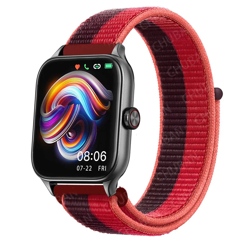20mm 22mm Nylon Loop For Amazfit GTS4/2/3/3pro/2e/GTS2 Mini/GTR 4 42/47mm/GTR 2e/stratos bracelet for Amazfit bip/U/S/lite strap