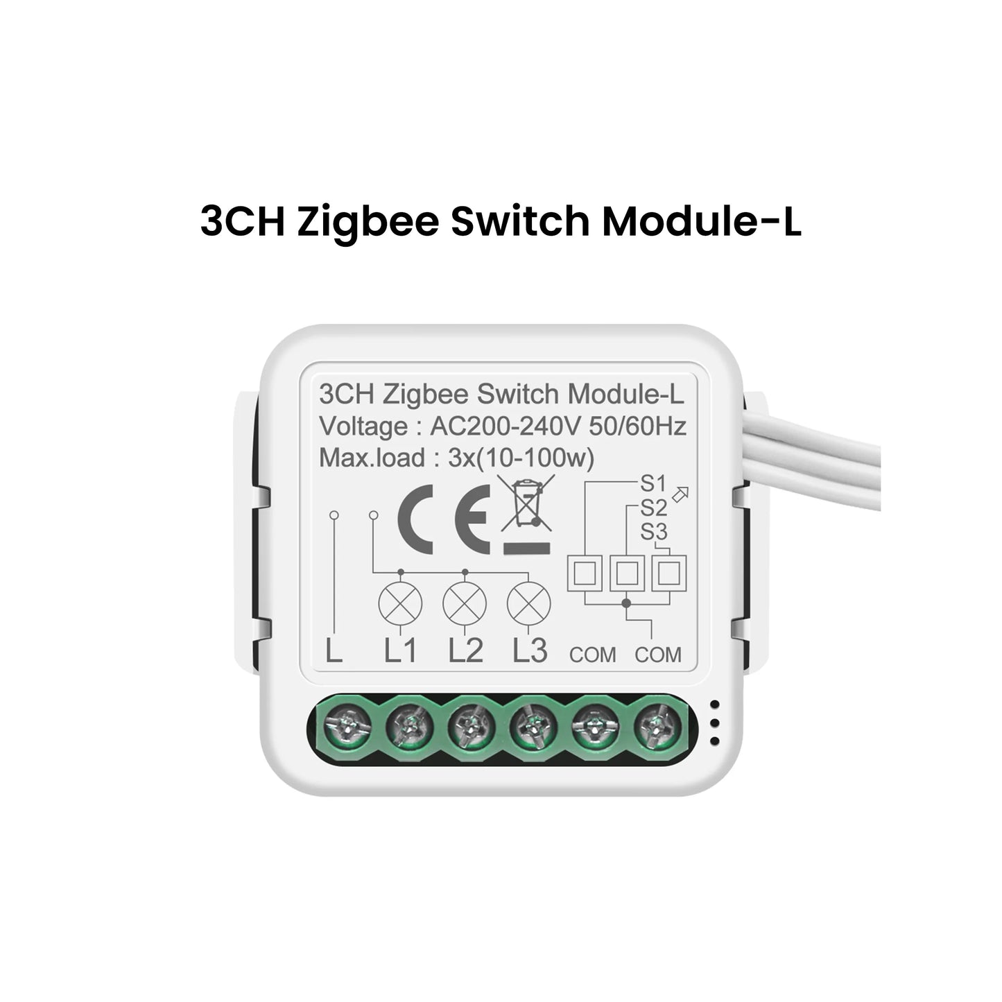 GIRIER Tuya ZigBee Smart Switch Module No Neutral Wire Required 1/2/3/4CH DIY Smart Breaker Relay Supports 2-way Control Alexa