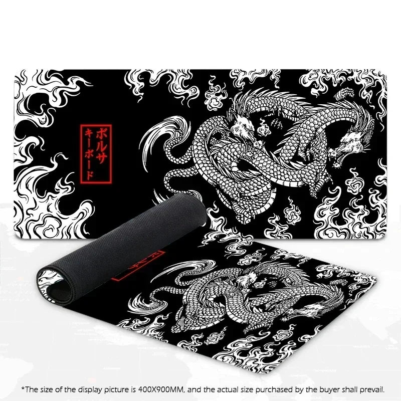 2026 New Hot Sale Japanese Dragon  Gaming Mousepad Speed Desk Mat Anime Theme Keyboard Gamer Mouse Pad for Esports