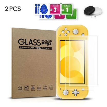 2PCS Protective Glass For Switch Tempered Glass Screen Protector for Switch Oled Lite NS Accessories Film