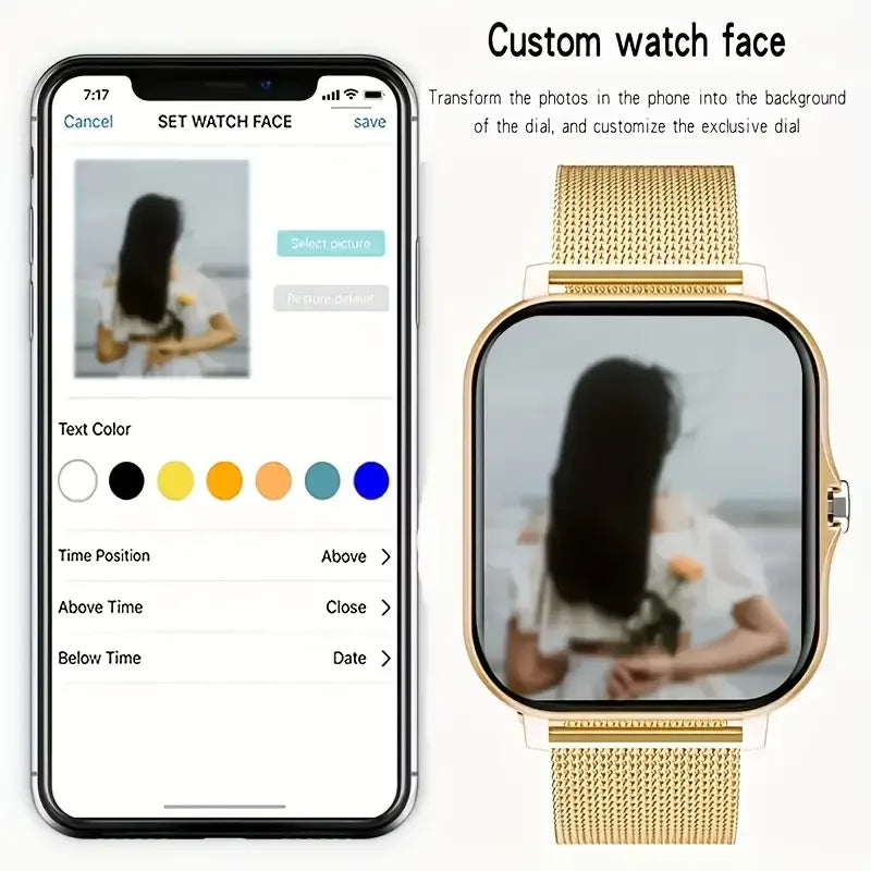 KESHUYOU 2025 Smart Watch 2.01 Inch HD Display Answer Make Call Message Preview Sport Modes DIY Dial Weather Forecast Men Women