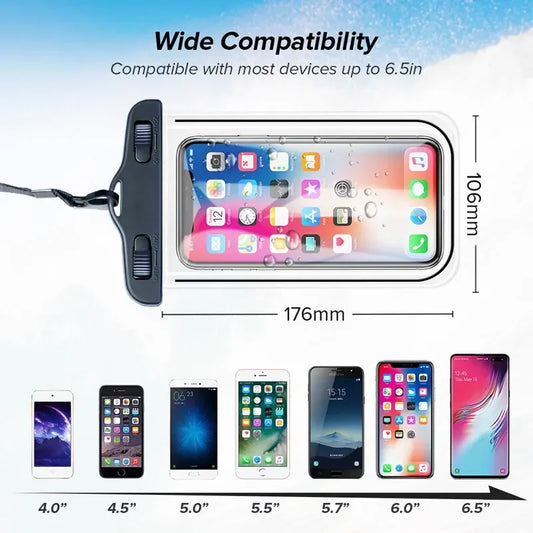 Outdoor Universal Waterproof Pouch Swimming Beach Dry Bag Case Cover Holder For Iphone Samsung Xiaomi Swim Waterproof Bag