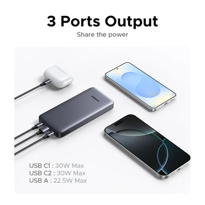 UGREEN PD 30W Power Bank Fast Charge 20000mAh Portable PowerBank for iPhone 17 16 Pro Max Xiaomi External Battery