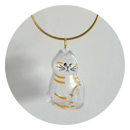 Cat Shaped Pet Hair Keepsake Keychain Charm Resin Dog Shaped Memorial Pendant Handmade DIY Pet Souvenir Keychain for Pet Lovers