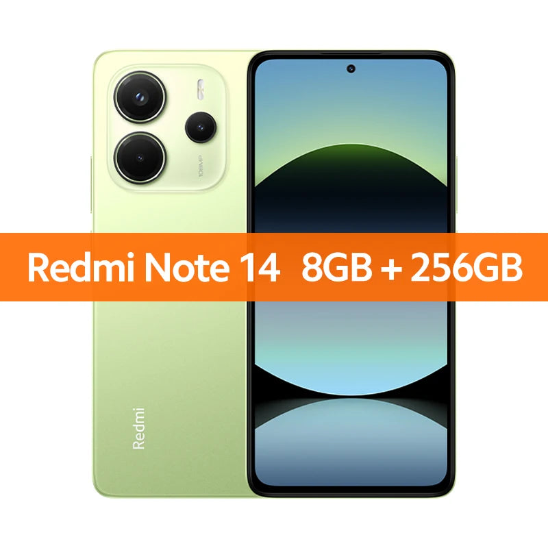 【World Premiere】Global Version Xiaomi Redmi Note 14 MediaTek Helio G99-Ultra 108MP AI 5500mAh 6.67" AMOLED 120Hz Display