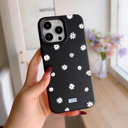 Cute Style Daisy Small Flower Phone Case For iPhone 11 12 13 14 15 16 17 Pro Max 16 Plus Shockproof Bumper Soft Silicone Cover