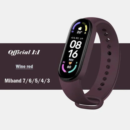 Watch Strap For Xiaomi Mi Band 7 6 5 4 3 Wristband Silicone Bracelet Wrist Straps MiBand 3/4 band5 band6 Smartwatch Accessories