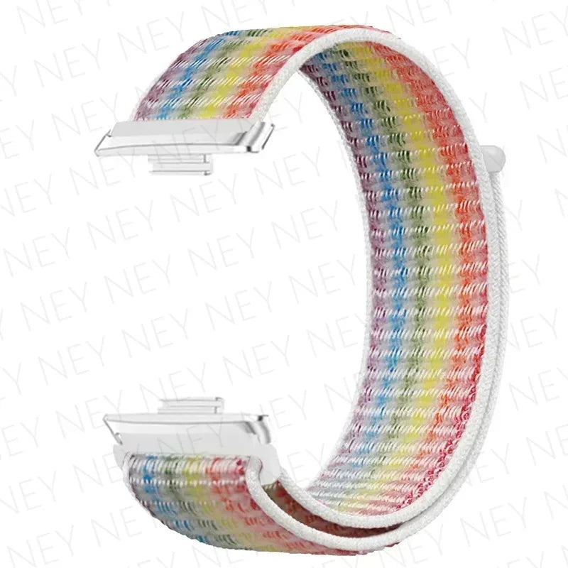 Nylon Strap For Huawei Watch Fit 3 4 Replacement Bracelet Nylon Loop Adjustable Band Soft Wristband Huawei Fit 4 Pro Accessories