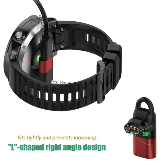 Charging Adapter For Garmin Fenix 8/7/7S/7X/6/6S, Forerunner 970/570/965/55,Instinct, Venu 3S/SQ,Vivoactive 6/5-Type-C adapter