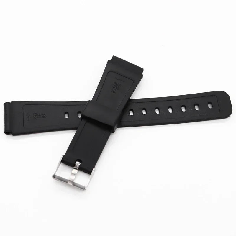 12/14/16/18/20/22mm Silicone Rubber Strap for Casio W800H A158/168 AE1200/1300 Watchband for SGW400 F91W F84 F105/108 Bracelet