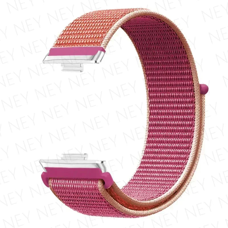 Nylon Strap For Huawei Watch Fit 3 4 Replacement Bracelet Nylon Loop Adjustable Band Soft Wristband Huawei Fit 4 Pro Accessories