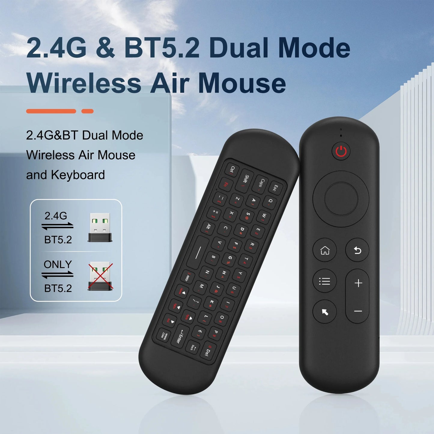 M5 Air Mouse Replacement Remote Control Wireless 2.4G Bluetooth With 7 Color Backlit Keyboard for Android TV Box