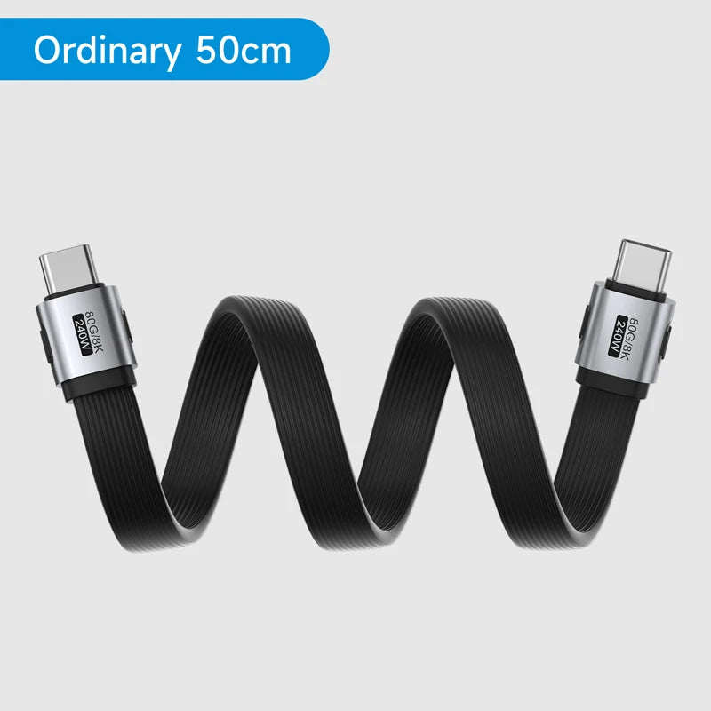 Hagibis USB4 Data Cable 40Gbps USB C to Type C Short Cable PD 240W 8K 60Hz for Thunderbolt 3/4 iPhone 17 Pro Max SSD Power Bank