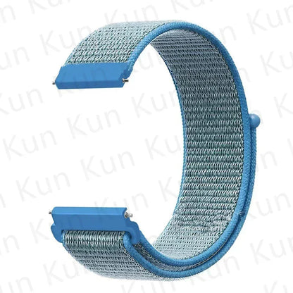 Nylon loop strap For Amazfit bip 6-5-3/u/S/pro Sport 20mm/22mm Bracelet for Amazfit GTS 4/3/2/2e/4 Mini/GTR 4/3/3 Pro/2/2e band