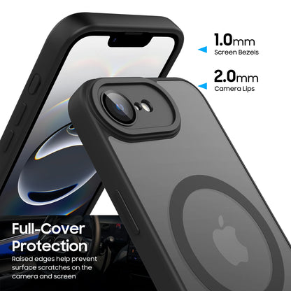 Luxury Matte Magnetic Translucent Case For iPhone 16e Shockproof Protective Cover For Magsafe iPhone 17e Wireless Charge Cover