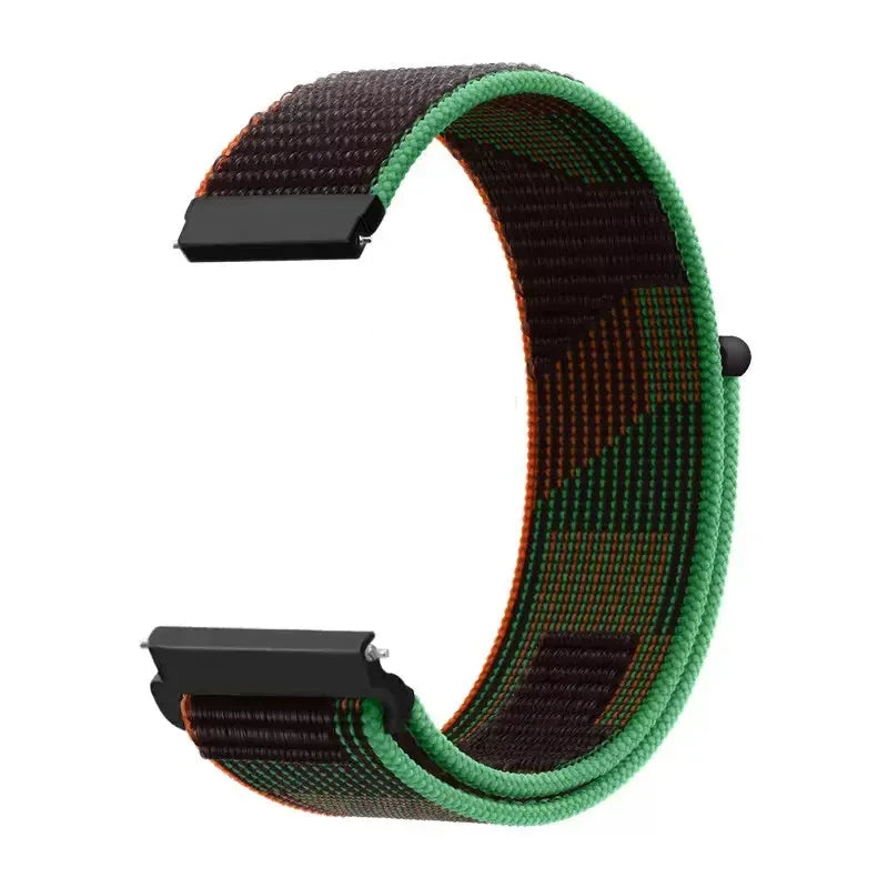 20mm 22mm Nylon Loop Strap For Garmin Forerunner 55 165 265 965 255 Active 5/Vivomove Trend/Vivoactive 5/Venu 3/2 Bracelet Belt