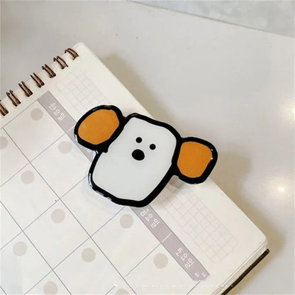 Korea Cute Acrylic Flower Universal Phone Holder Griptok Support For iPhone Samsung Grip Tok Folding Finger Pocket Socket Stand