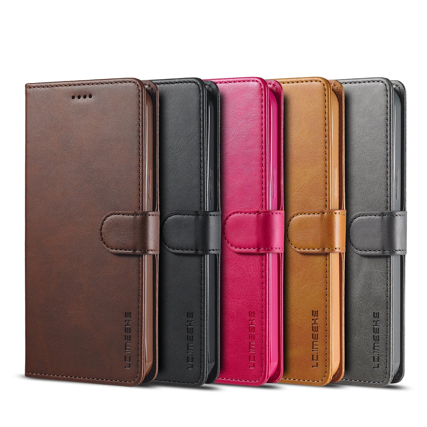 Business Leather Case for Samsung Galaxy S26 S25 Edge Ultra S24 FE S23 Plus A17 A16 A26 A36 Flip Wallet Card Holder Phone Cover