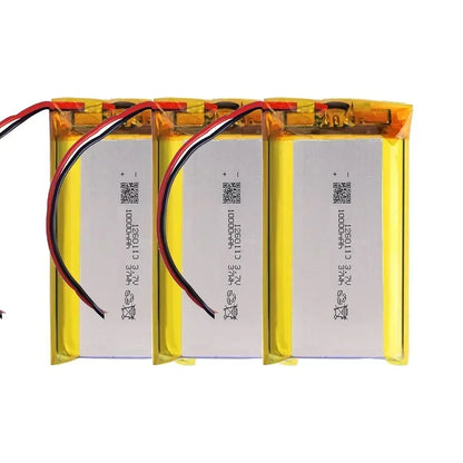 3.7V 10000mAh 1260110 Li-polymer Battery Lithium Polymer Rechargeable Batteries for Toy Power Bank GPS Laptop Camping Lights Diy