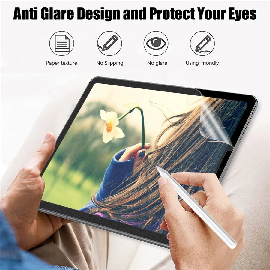 3Pcs Paper Feel Like Screen Protector For ipad Air 11 Pro 13 2024 10th 9th Generation 8 7 6 Air 5 4 Pro 11 12.9 10.5 M5 No Glass