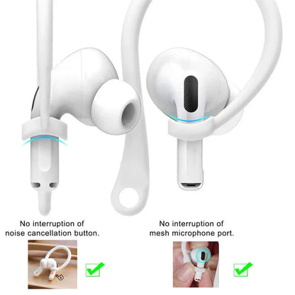 1 Pairs Anti-lost Earhooks for Apple AirPods 1 2 3 4 Sports Silicone Anti-drop Ear Hook For Airpods Pro Wireless Earphone Hooks