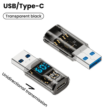 10Gbps USB 3.2 Digital Display Adapter 60W USB Male to Female Fast Charging Data Converter USB C Adapter for PC Laptop iPhone