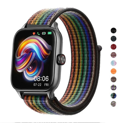 20mm 22mm Nylon Loop For Amazfit GTS4/2/3/3pro/2e/GTS2 Mini/GTR 4 42/47mm/GTR 2e/stratos bracelet for Amazfit bip/U/S/lite strap