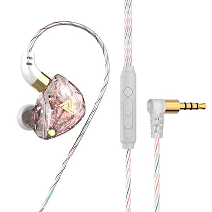 QKZ CK5 FiLe Wired Earphone with Microphone HiFi Music Earphone Professional Gaming And Sports Noise Cancelling Headphones